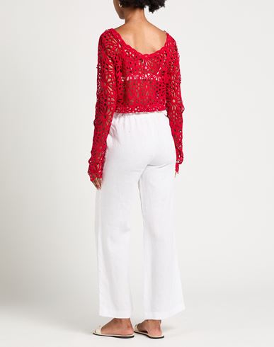 Woman Pants White Size 6 Linen