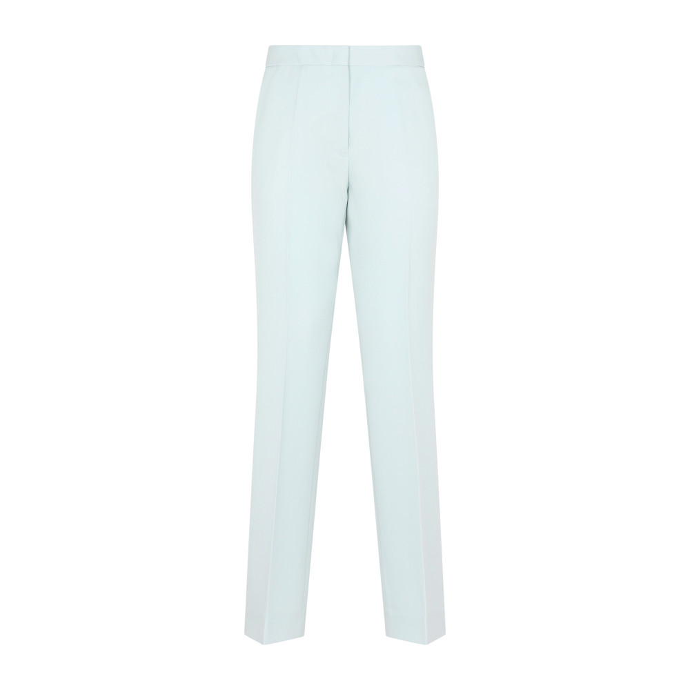 Light Blue Blue Wool Trousers