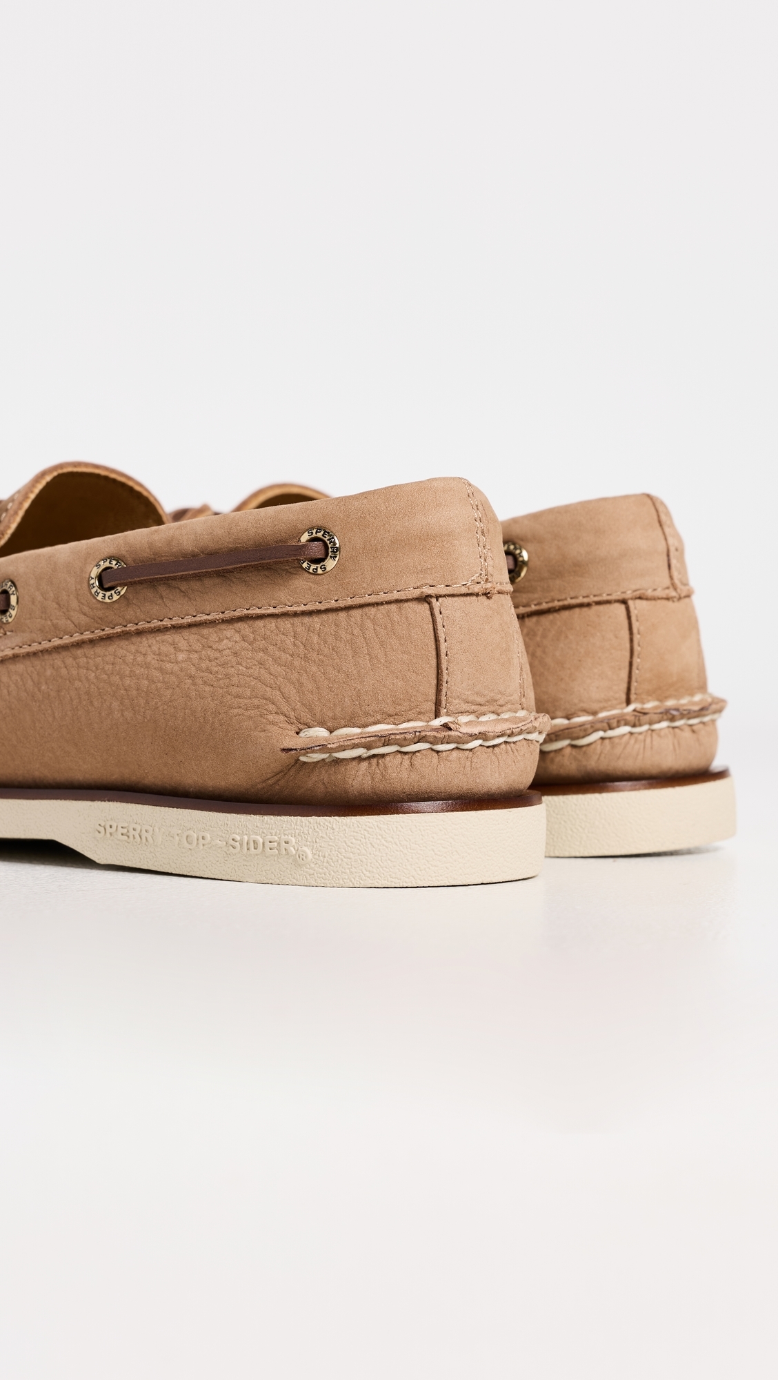 Gold Cup Authentic Original 2 Eye Nubuck Boat Shoes Beige