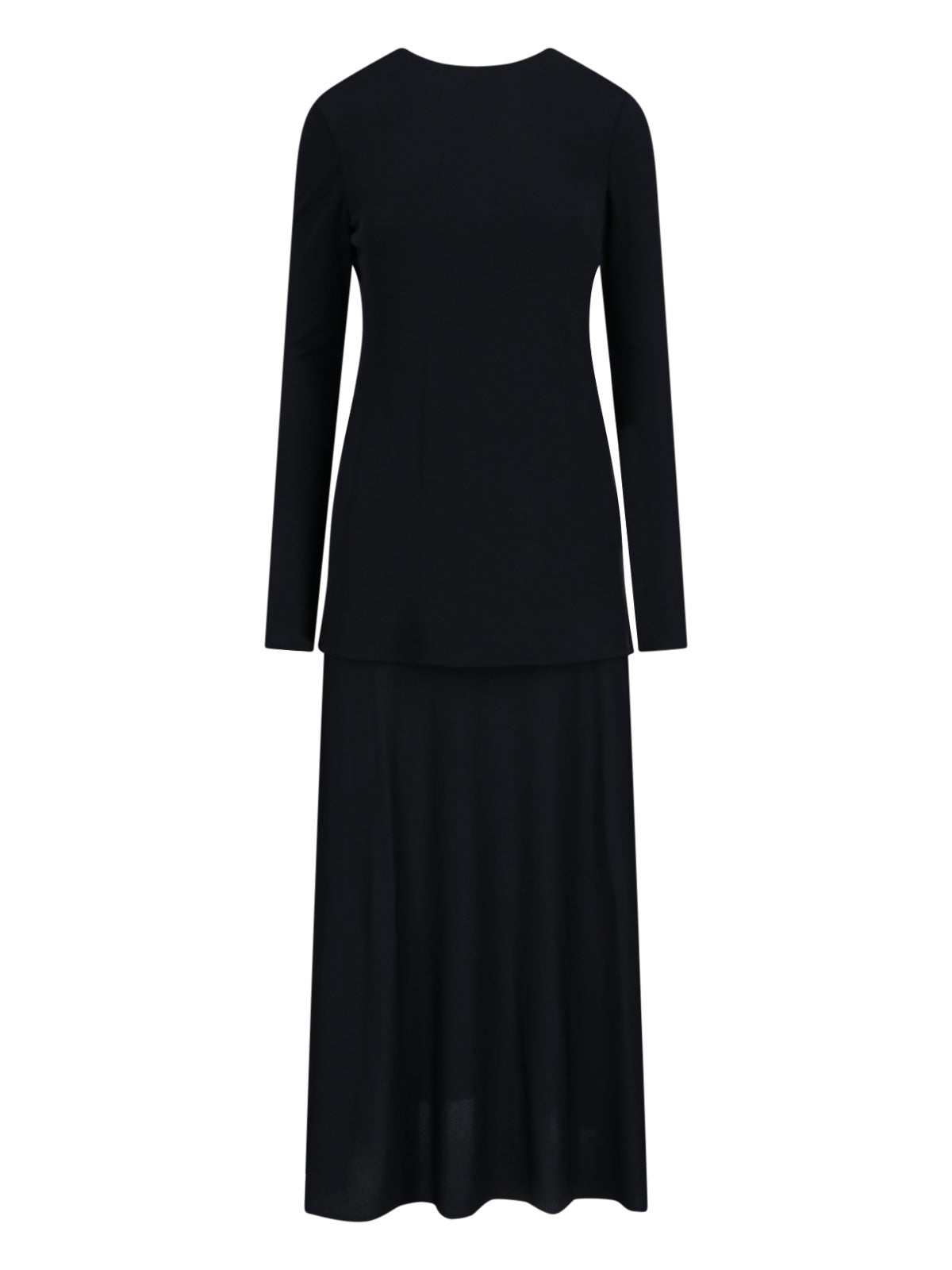 Viscose-Blend Midi Dress