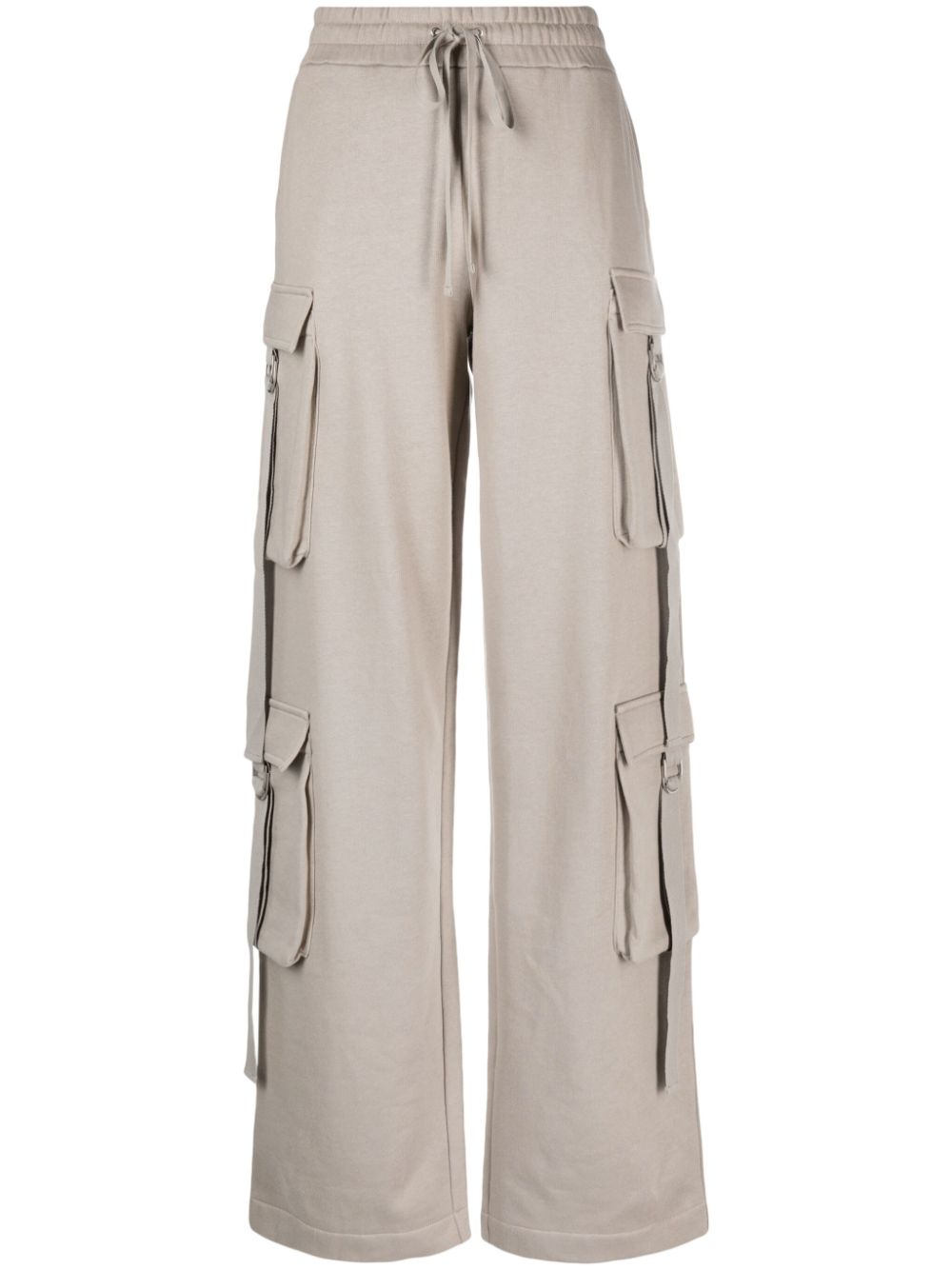 Cargo cotton track trousers - Grey