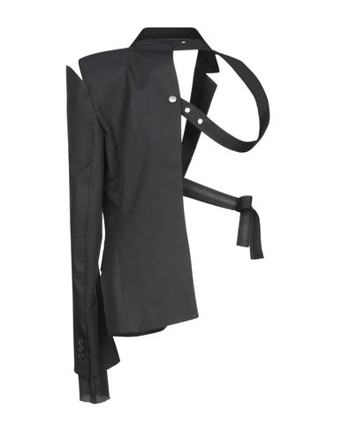 Ben Taverniti Unravel Project Woman Blazer Black Size 2 Silk, Cotton