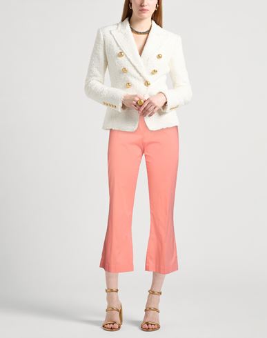 Woman Pants Pink Size 6 Cotton, Polyamide, Elastane
