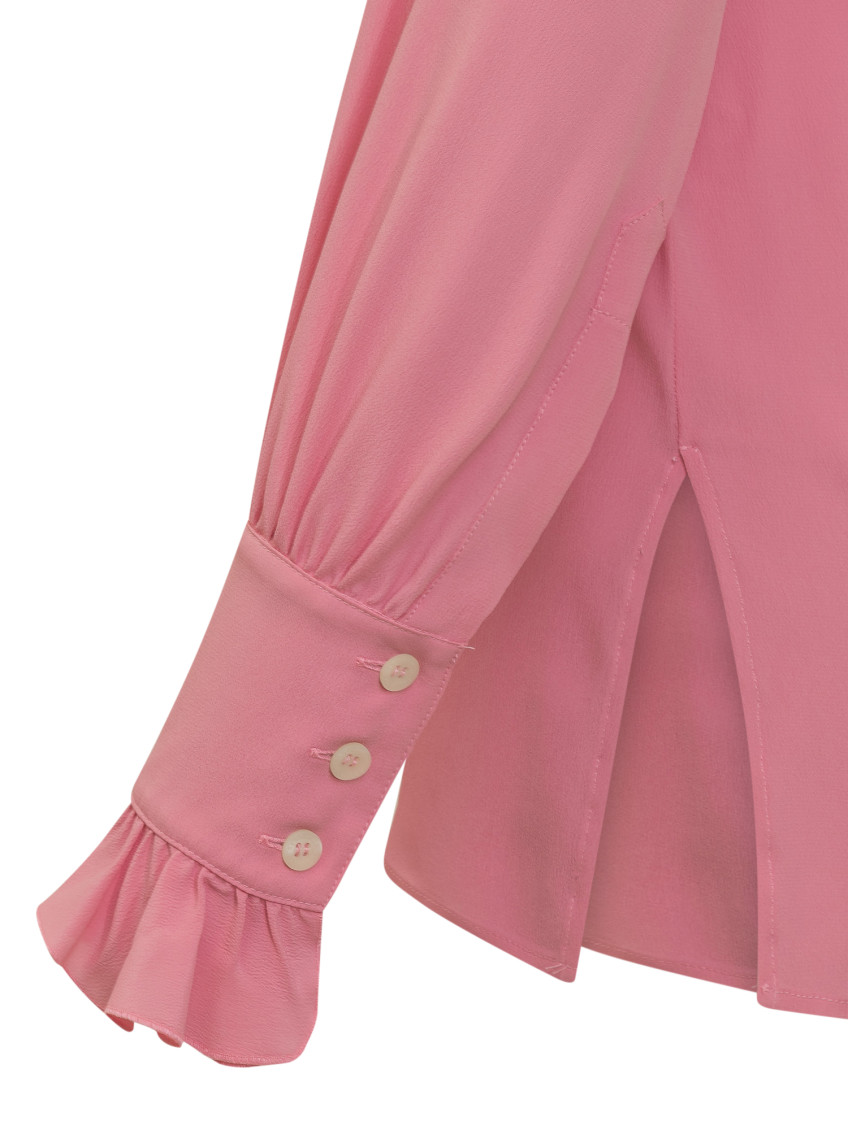 Pink Band Collar Top