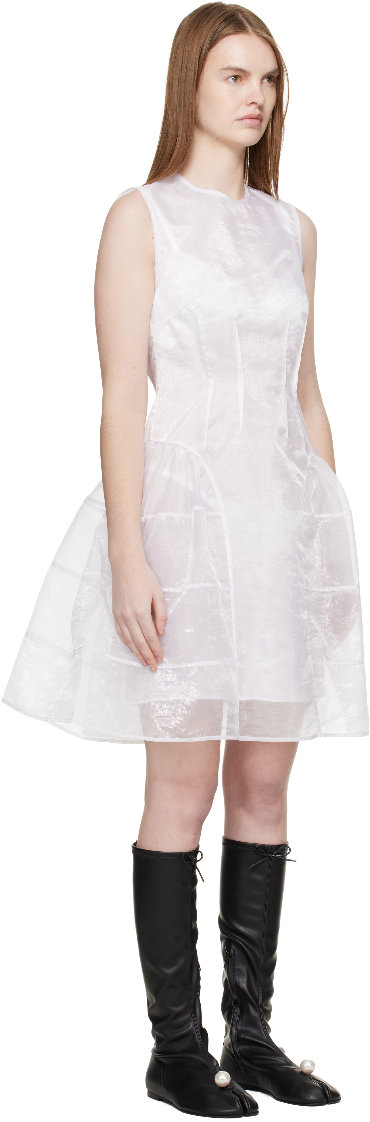 White CBclaudie Minidress