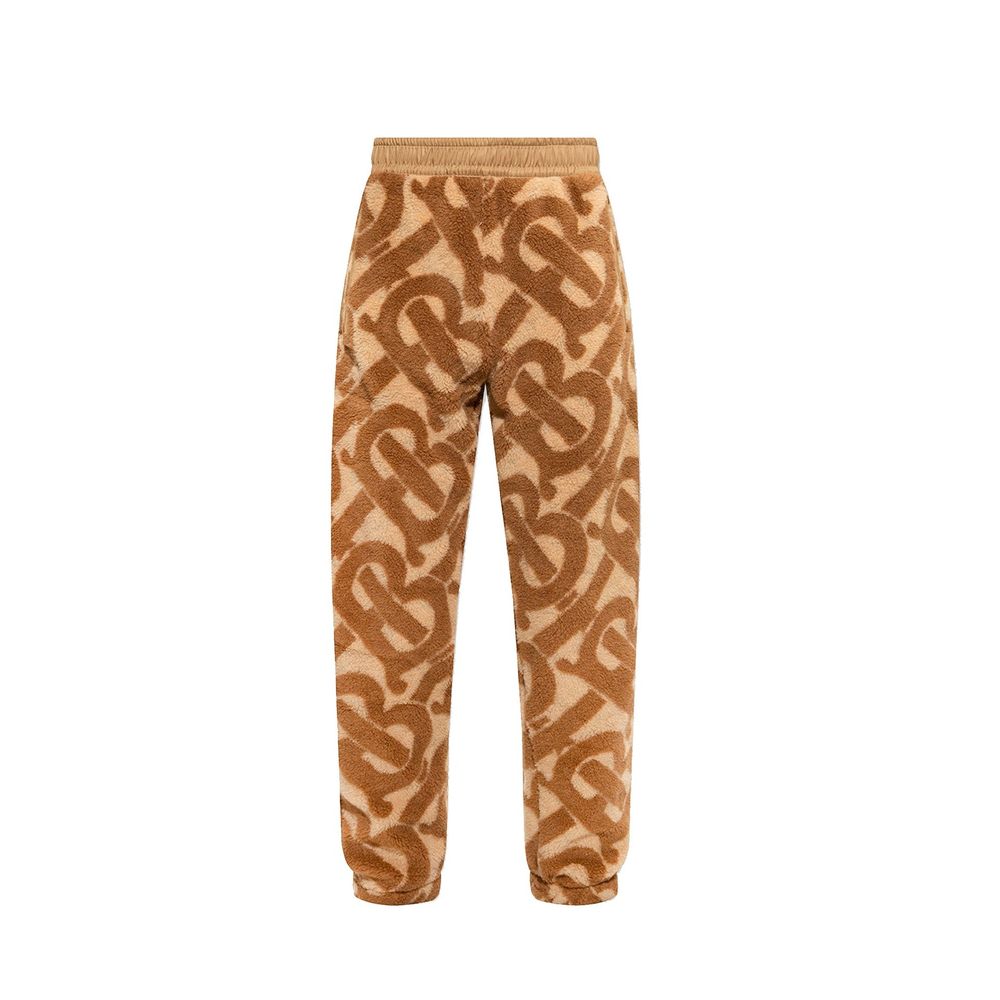 Monogram Jacquard Chinos — Brown
