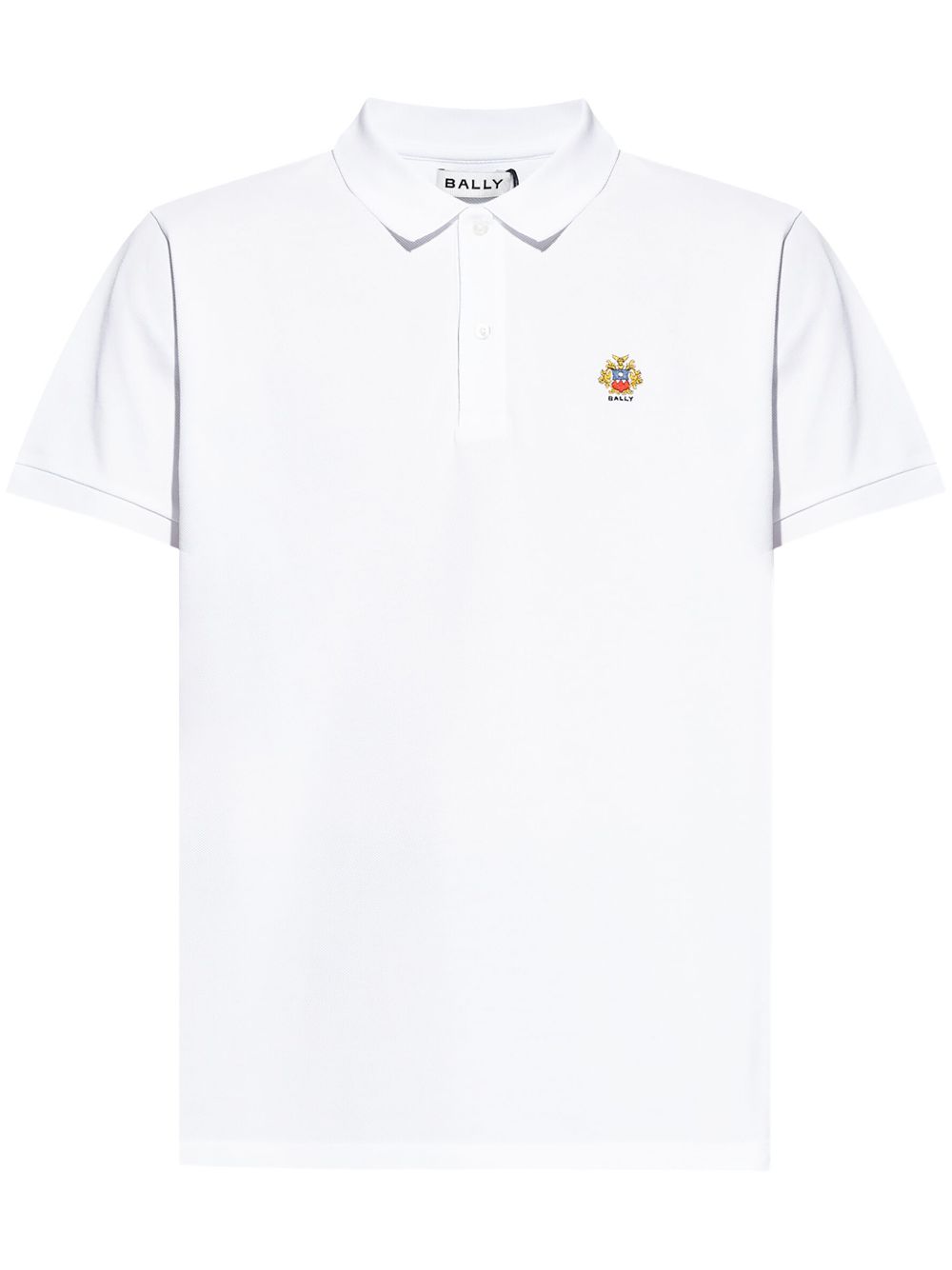 Logo-embroidered polo shirt - White