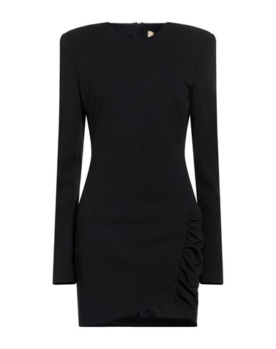 Woman Mini dress Black Size M Polyester, Elastane