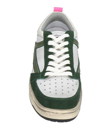 Woman Sneakers Green Size 8 Leather, Textile fibers
