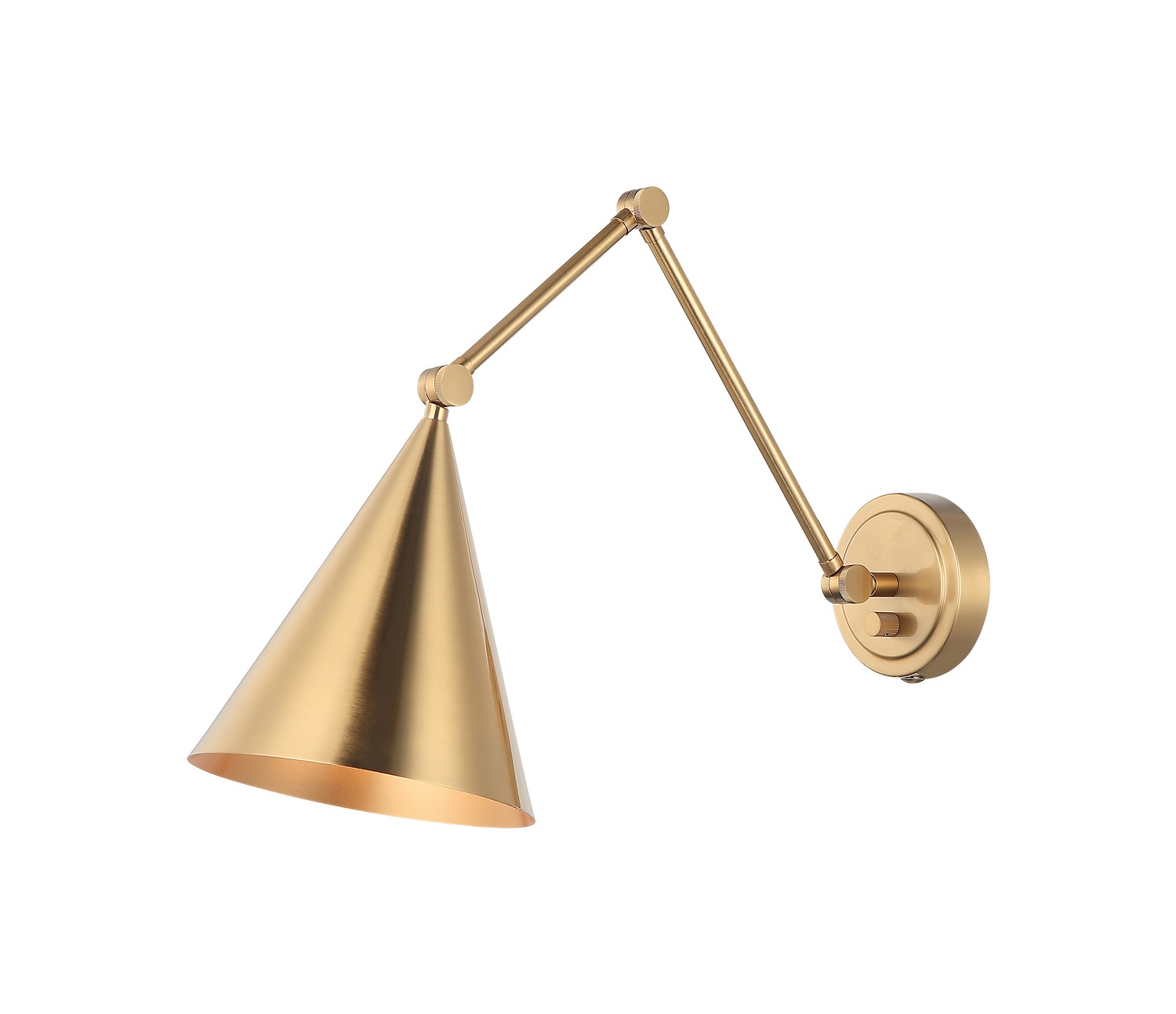 Aged Gold Brass Wall Sconce from the Pearson Collection