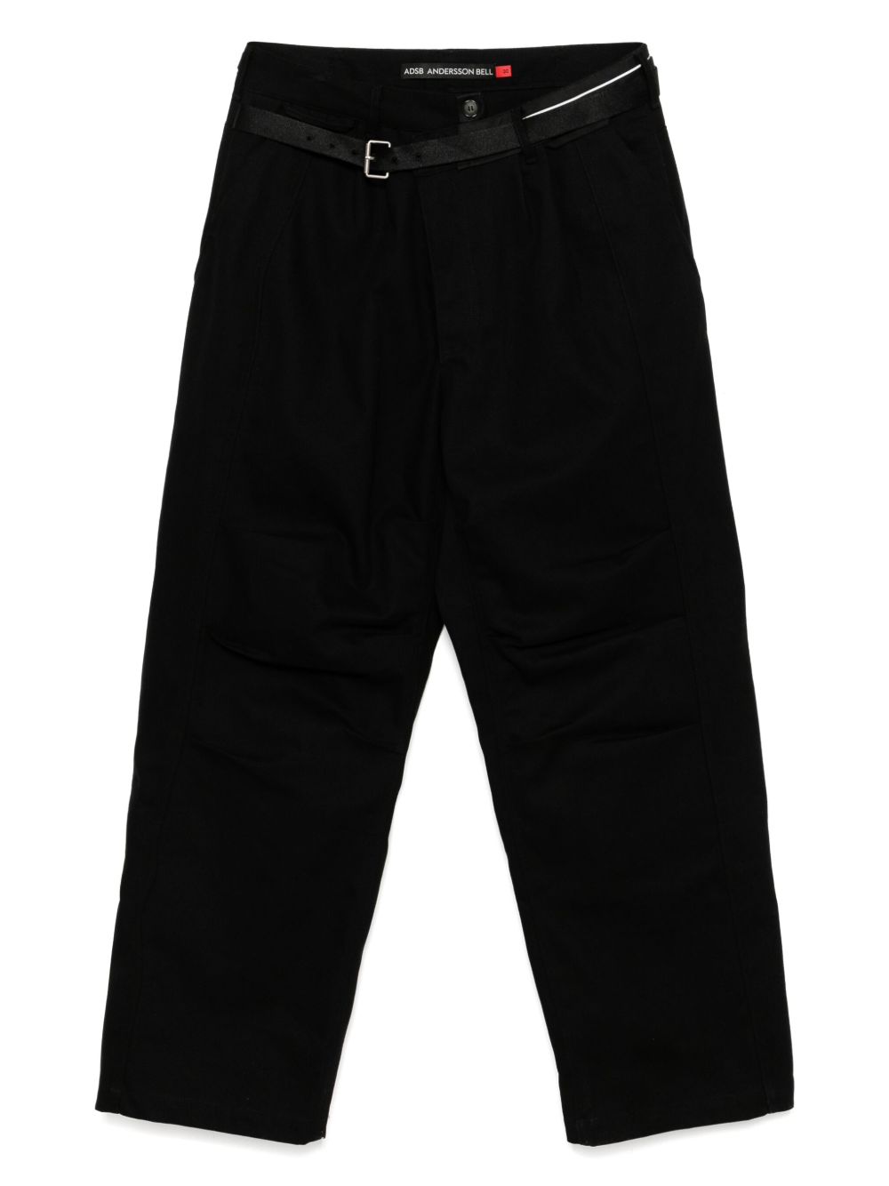 Andersson Bell cross-over wide jeans - Black
