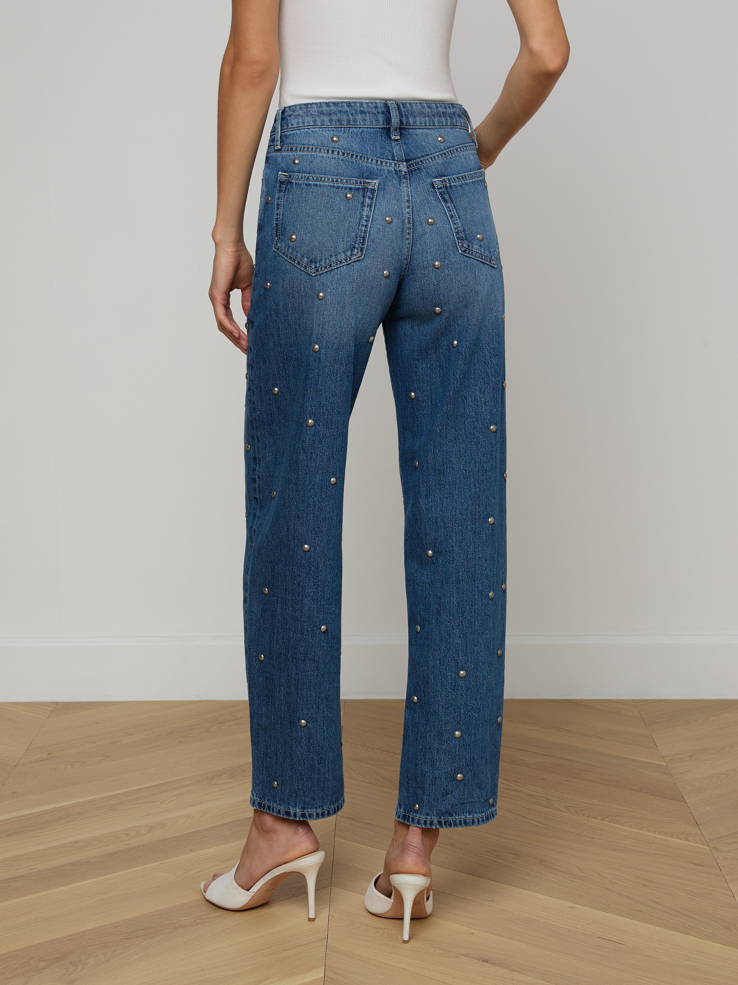 Bex Studded Rodeo Jean In Solvang