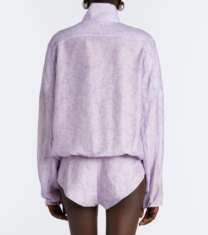 Light Leak jacquard romper