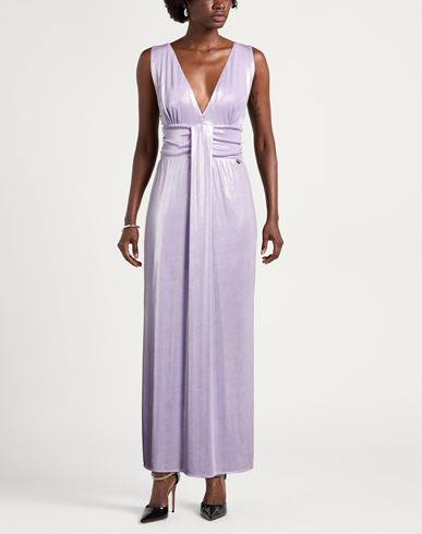 Woman Maxi dress Lilac Size XS Polyester, Elastane