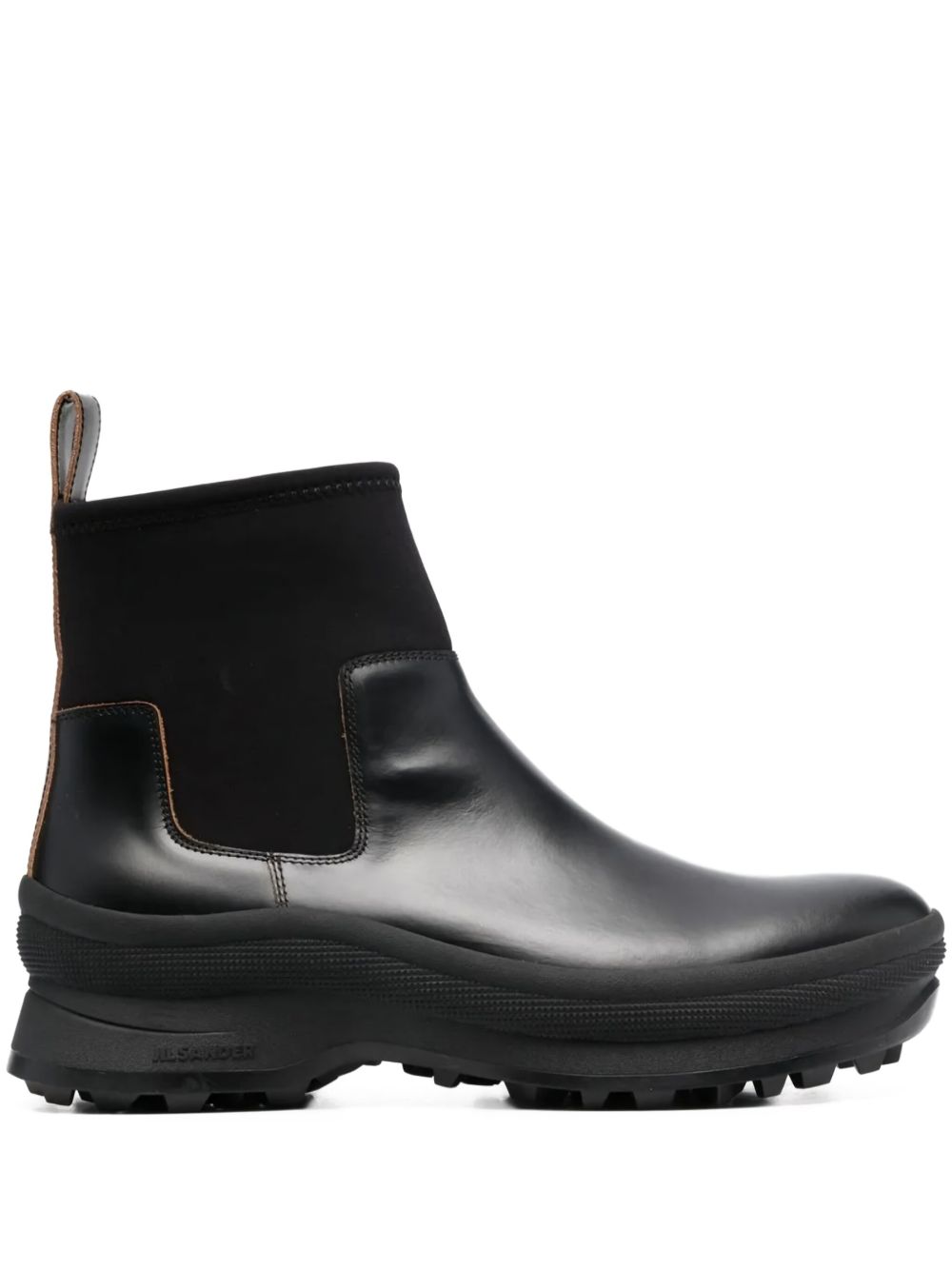 Jil Sander Pre-Owned leather boots - Black