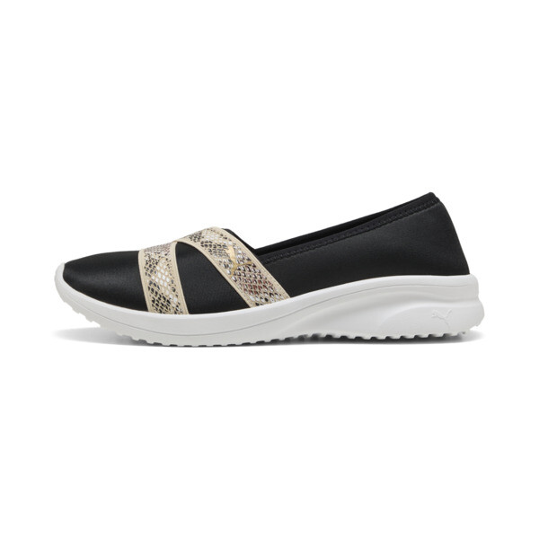 PUMA Adelina 2 Snake Chic Women's Slip-On Sneakers in Black