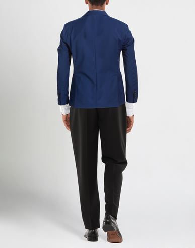 Man Blazer Bright blue Size 36 Polyester, Wool, Elastane
