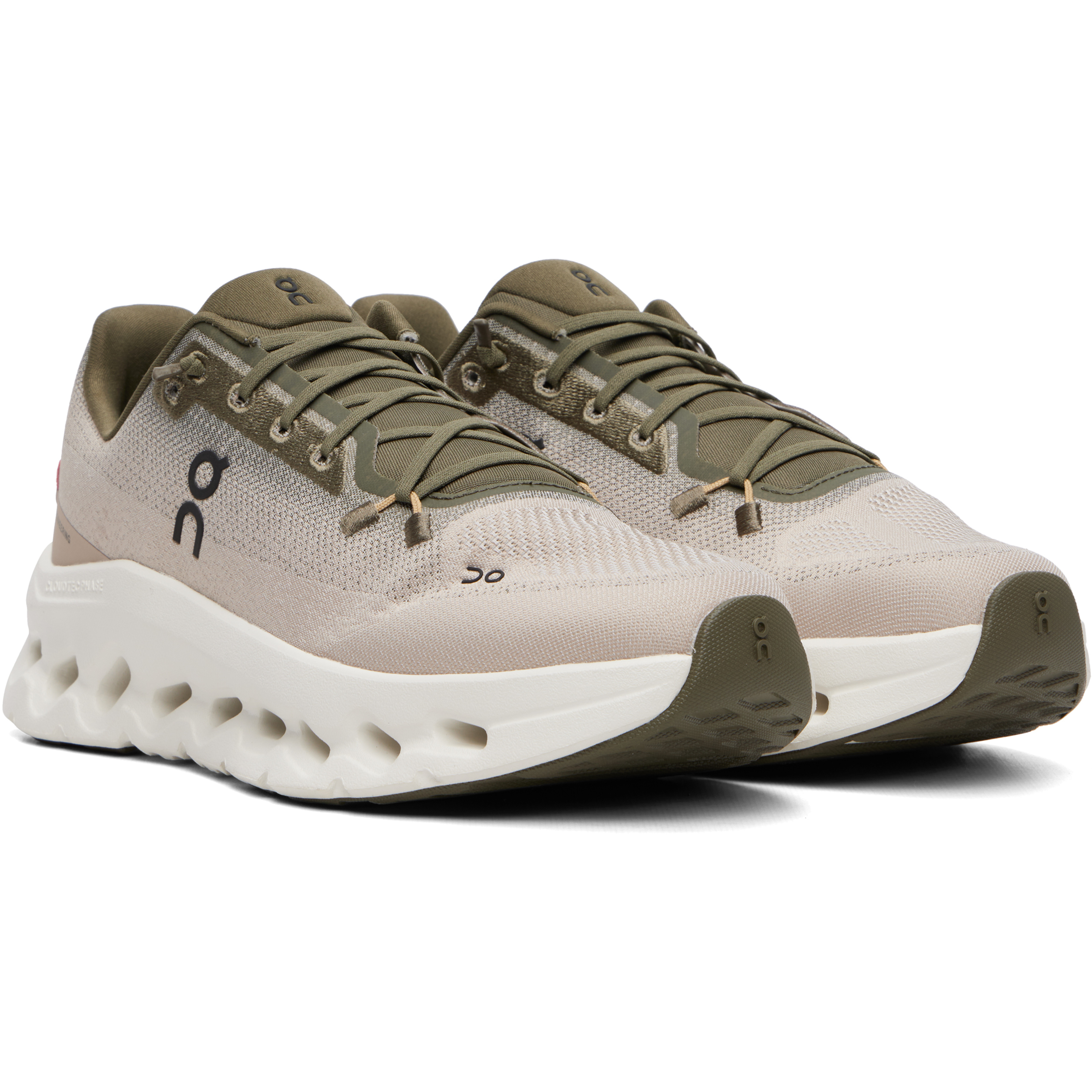 Beige & Khaki Cloudtilt Sneakers