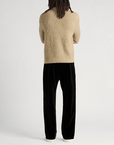 Man Pants Dark brown Size S Cotton, Modal