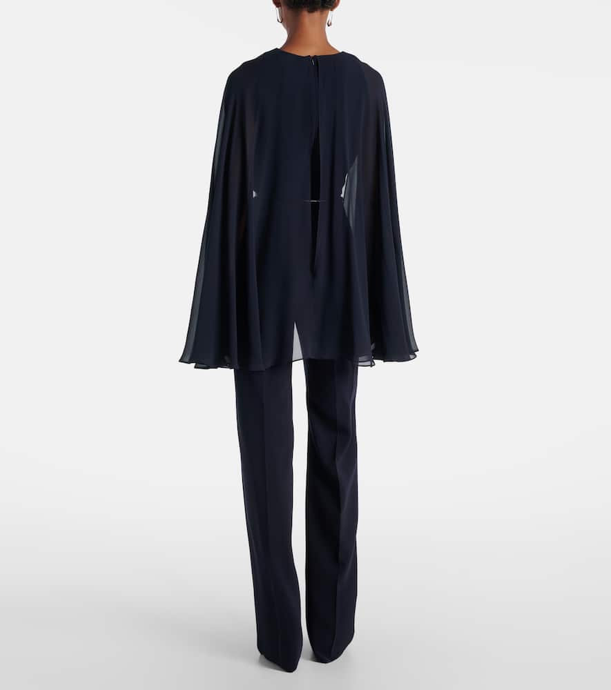 Vertice caped cady jumpsuit