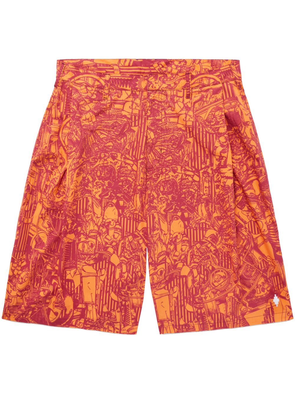 AOP bermuda shorts - Orange