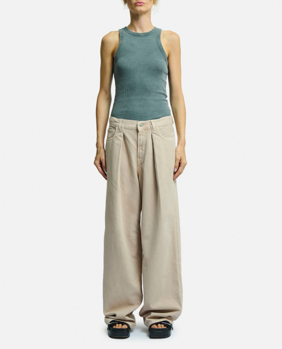 Candy Twill Wide Pants