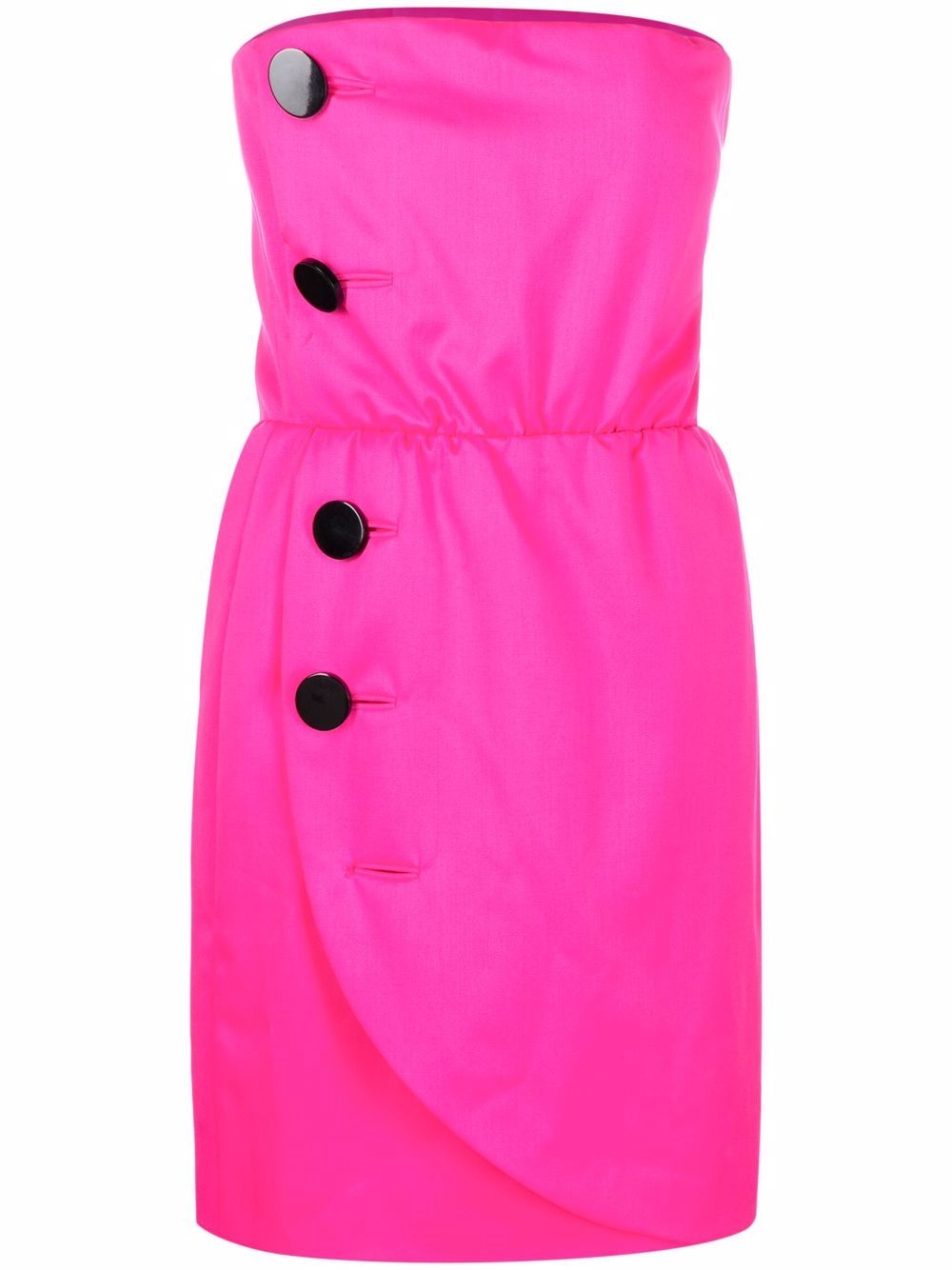 1980s strapless minidress - Pink