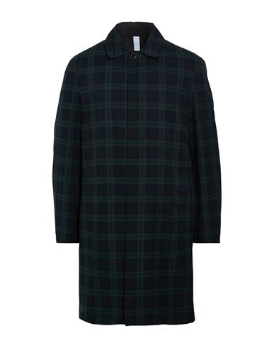 Teknosartorial Man Overcoat & Trench Coat Dark green Size 36 Polyester