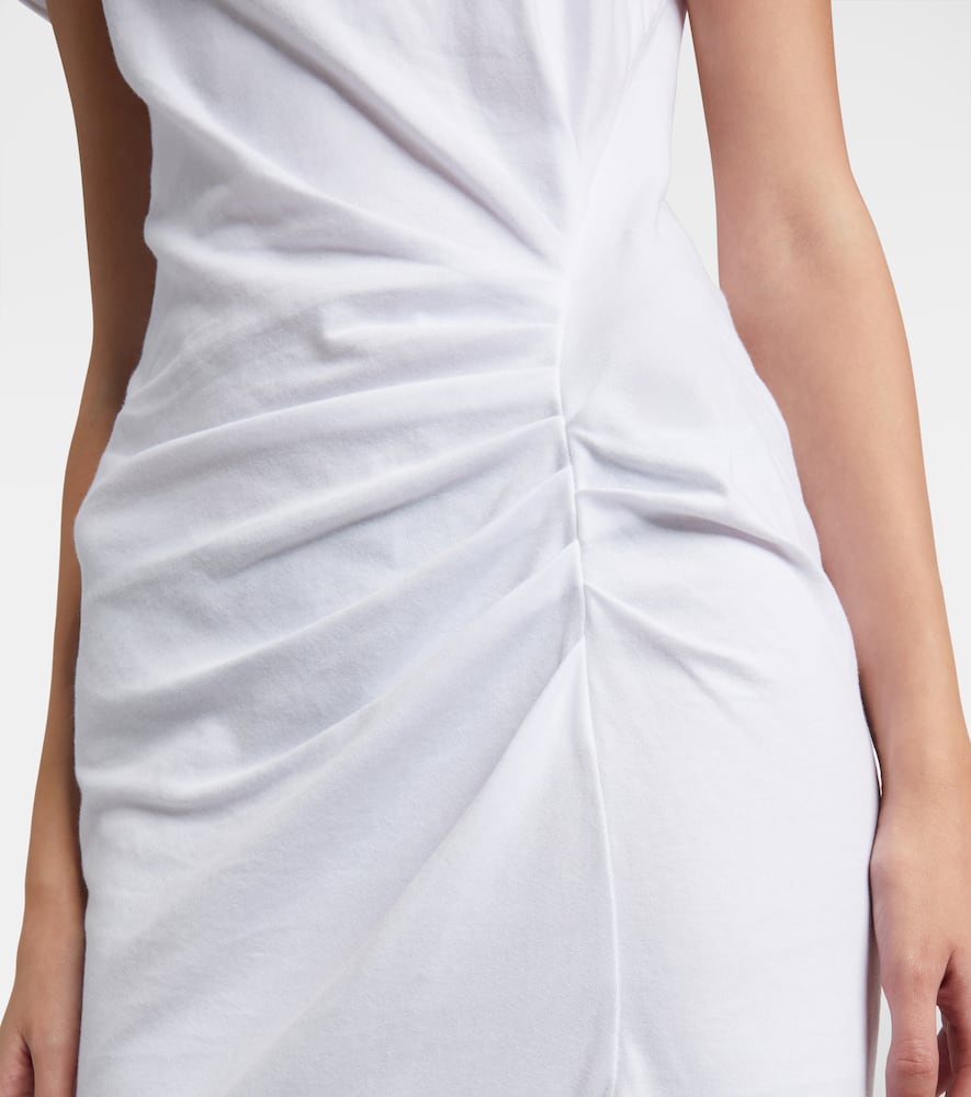 Nadela gathered cotton jersey maxi dress