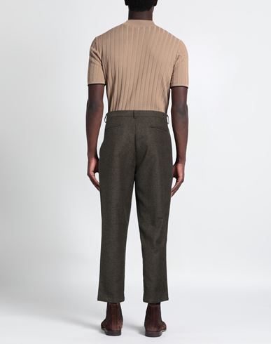 Mood_one Man Pants Military green Size 28 Cotton, Wool, Polyester