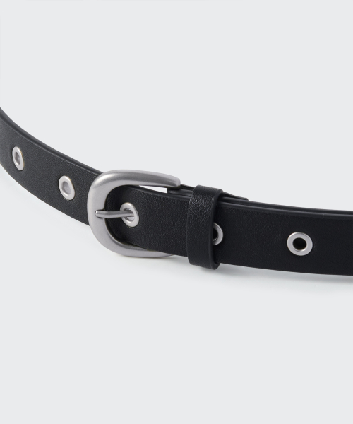 Synthetic Leather Eyelet Belt_25mm