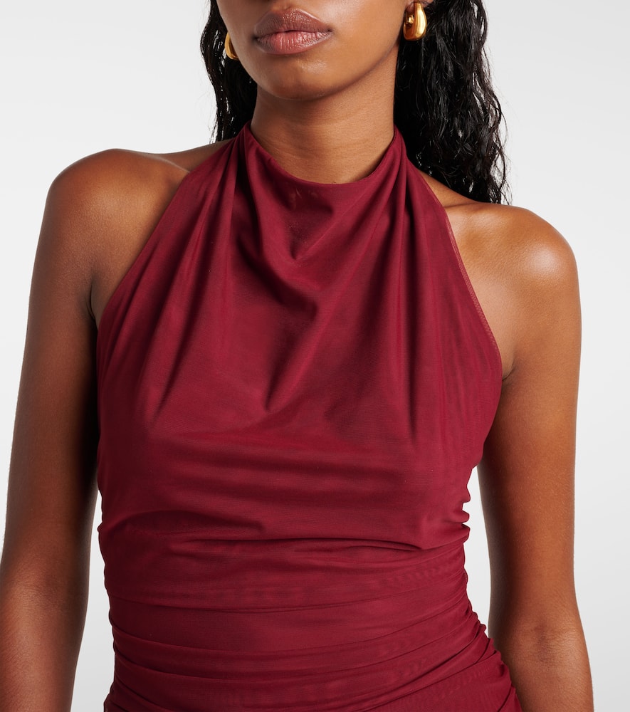 Toni halterneck mesh minidress