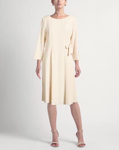 Woman Midi dress Ivory Size 8 Polyester, Viscose, Elastane