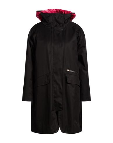 Woman Overcoat & Trench Coat Black Size 4 Polyamide