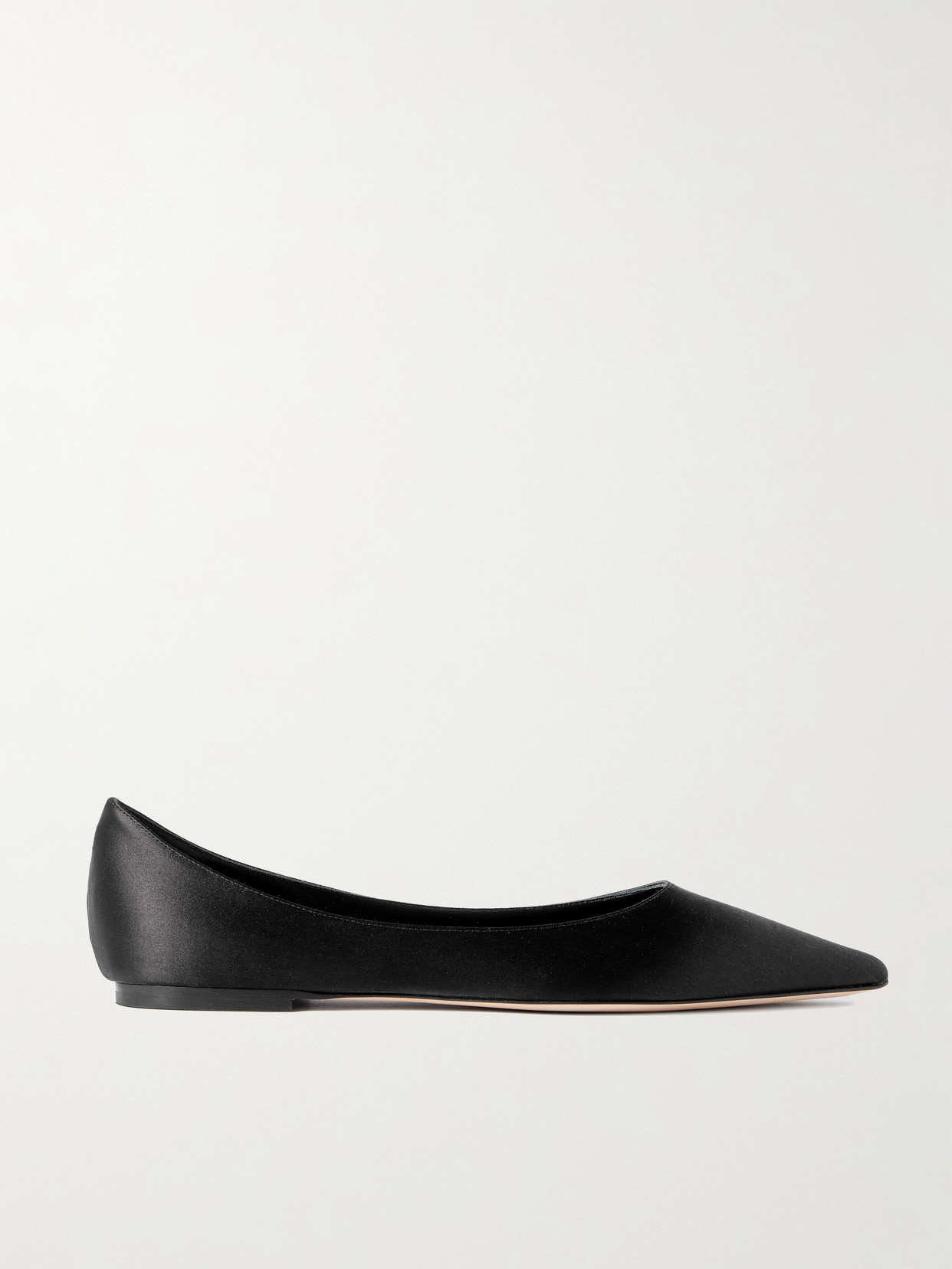 Love Satin Flats - Black