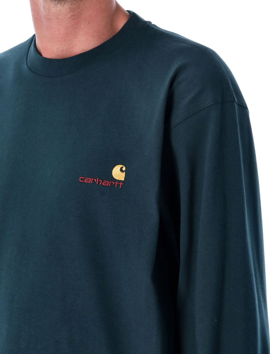 Green Long Sleeves Logo T-Shirt