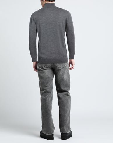 Man Turtleneck Grey Size 6 Merino Wool