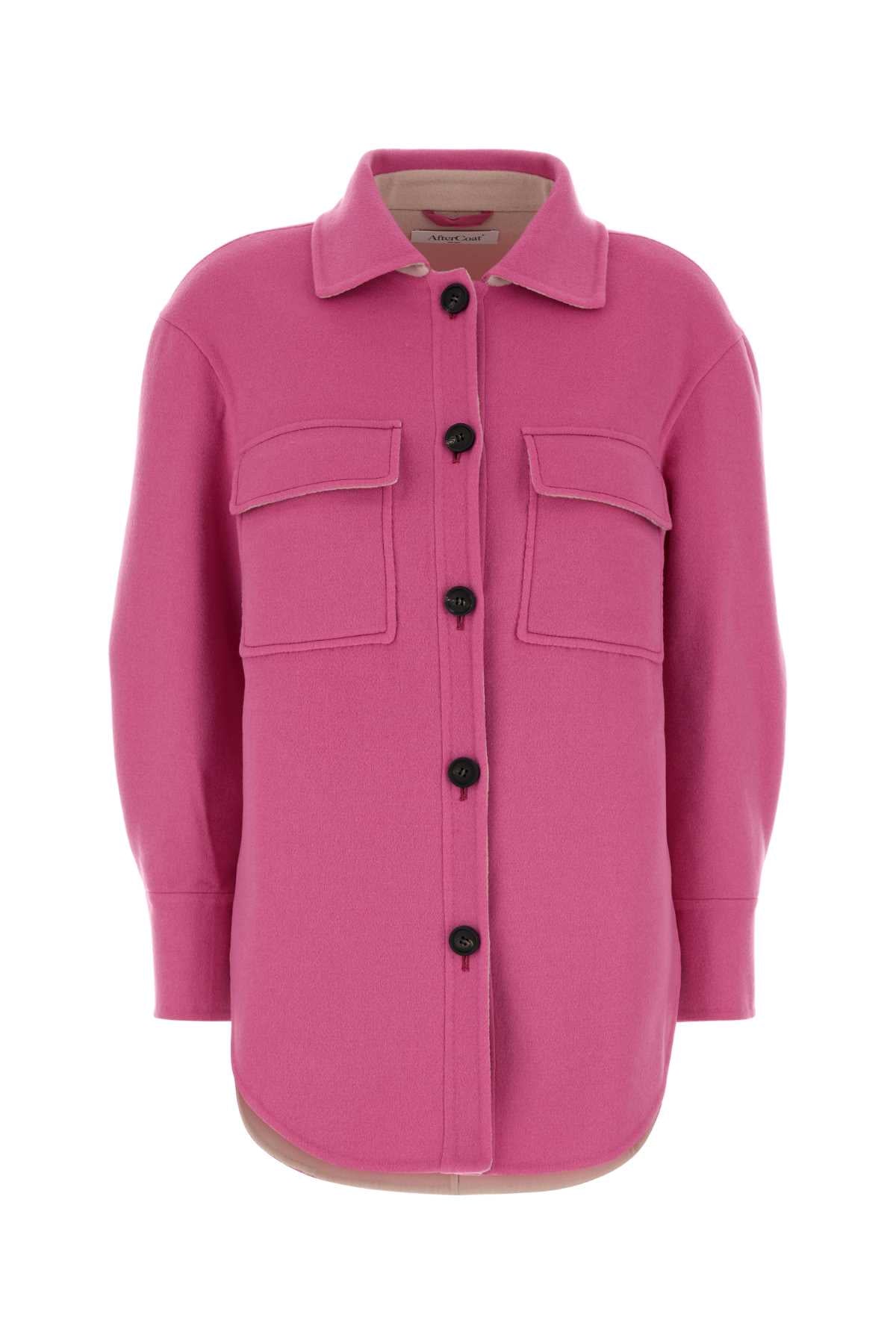 Wool Blend Coat — Pink