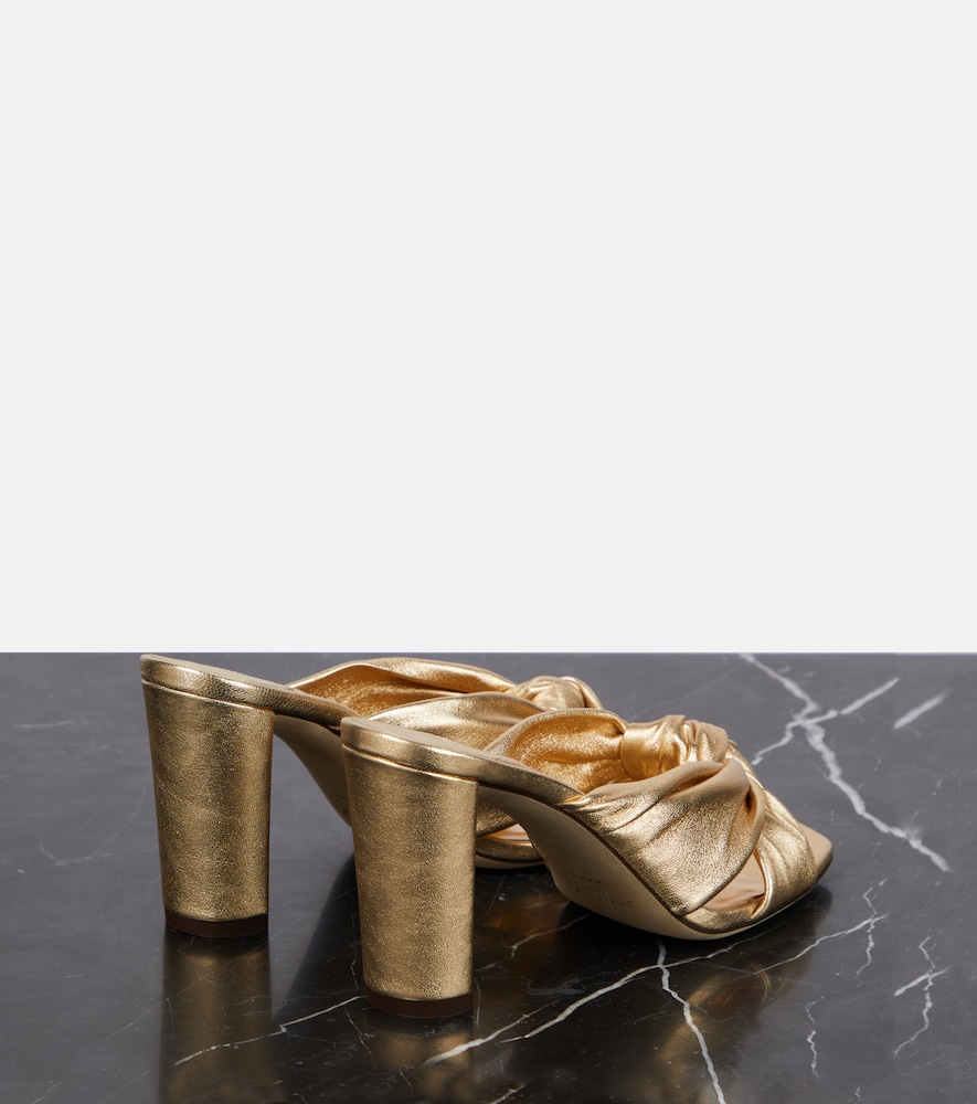 Jimmy Choo Avenue 85 metallic leather sandals