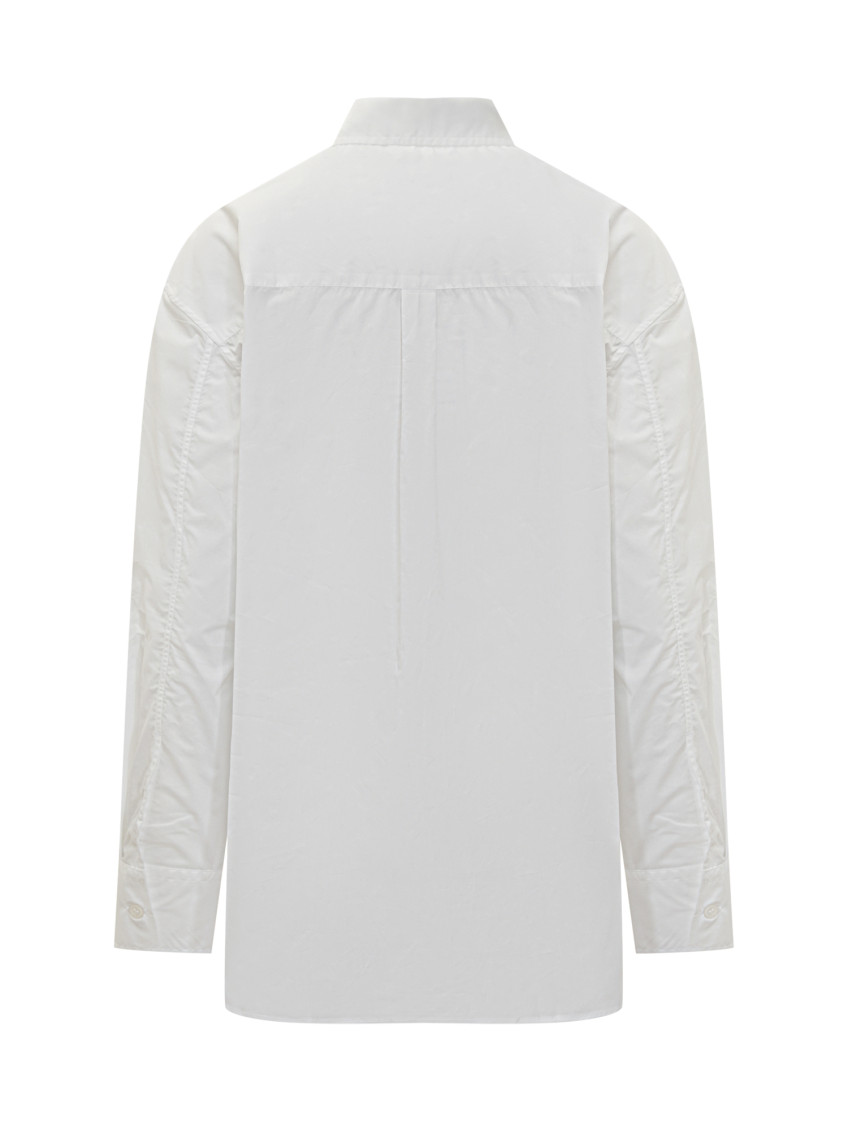 White Oversized Solid Shirt