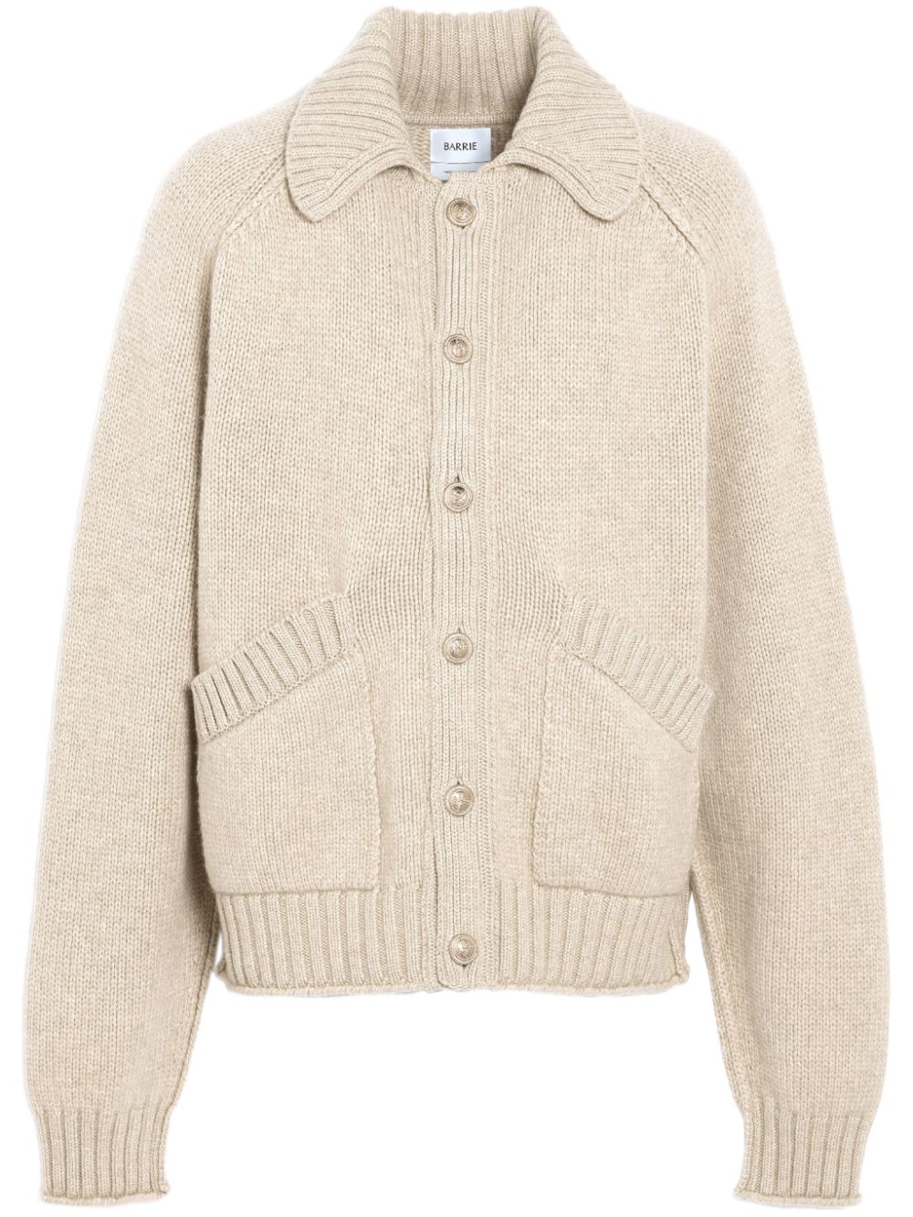 Chunky-knit cashmere cardigan - Neutrals