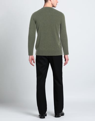 Man Sweater Military green Size XL Wool, Polyamide