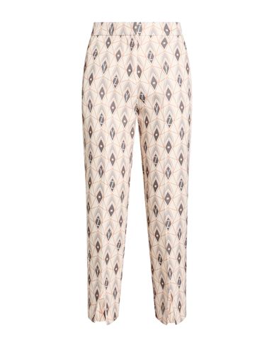 Woman Pants Beige Size L Polyester, Elastane