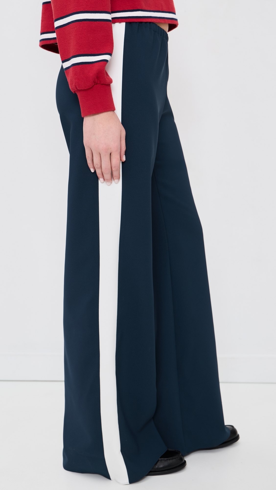 Side Stripe Colby Pants Navy/Ivory