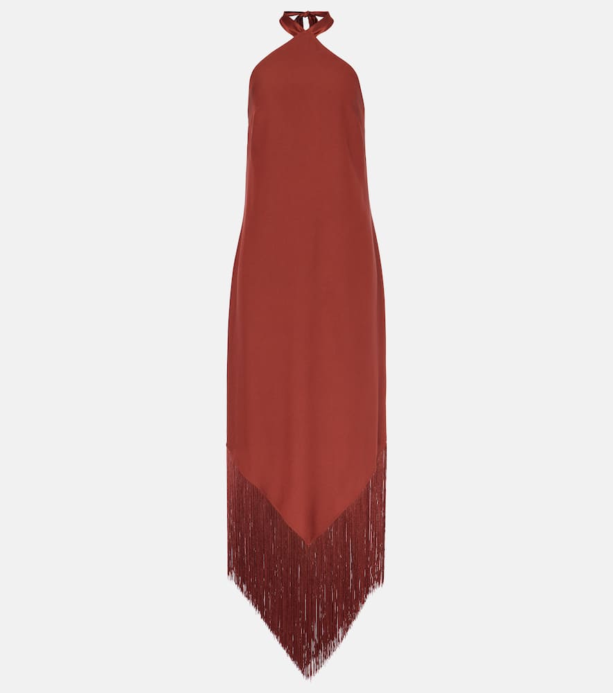 Nina crêpe cady maxi dress