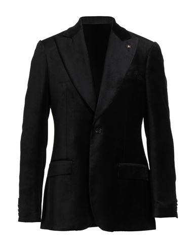 Man Blazer Black Size 40 Viscose