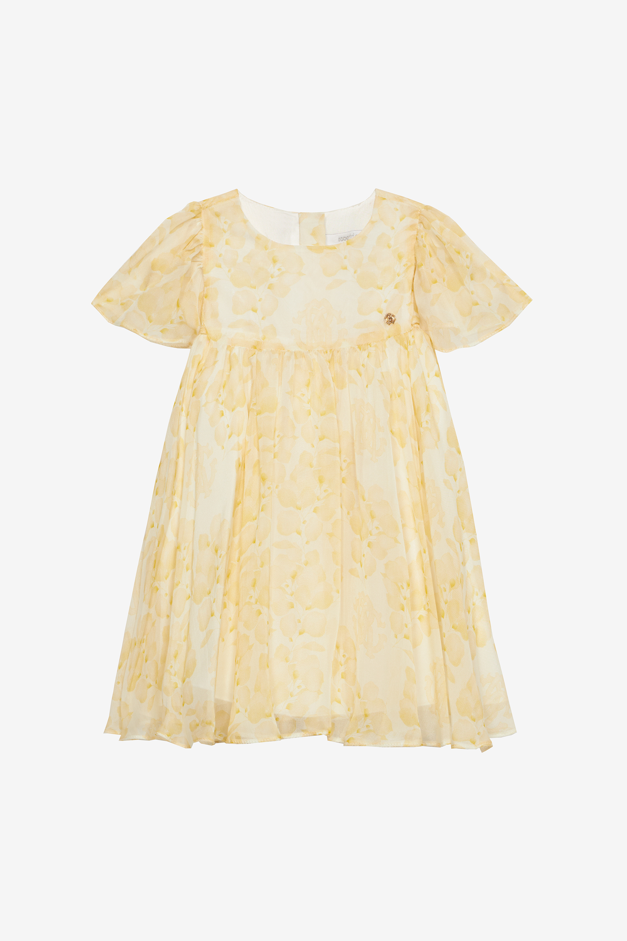Silk Dress With Floral Print - Female Baby Girls (6m