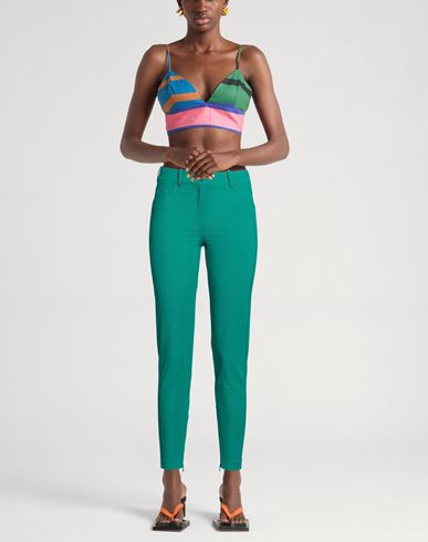Woman Pants Emerald green Size 4 Polyamide, Elastane