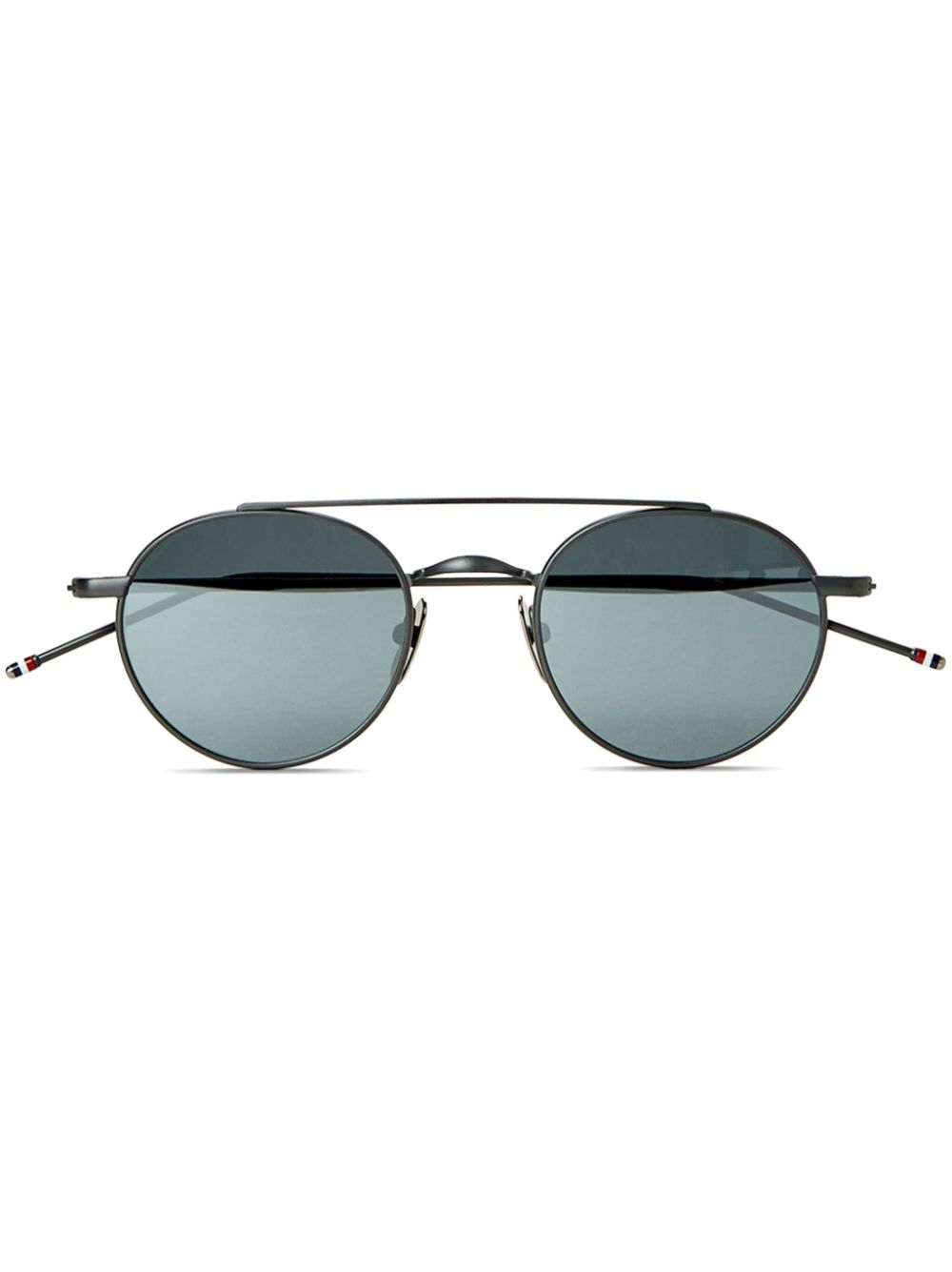 Oval-frame sunglasses - Black