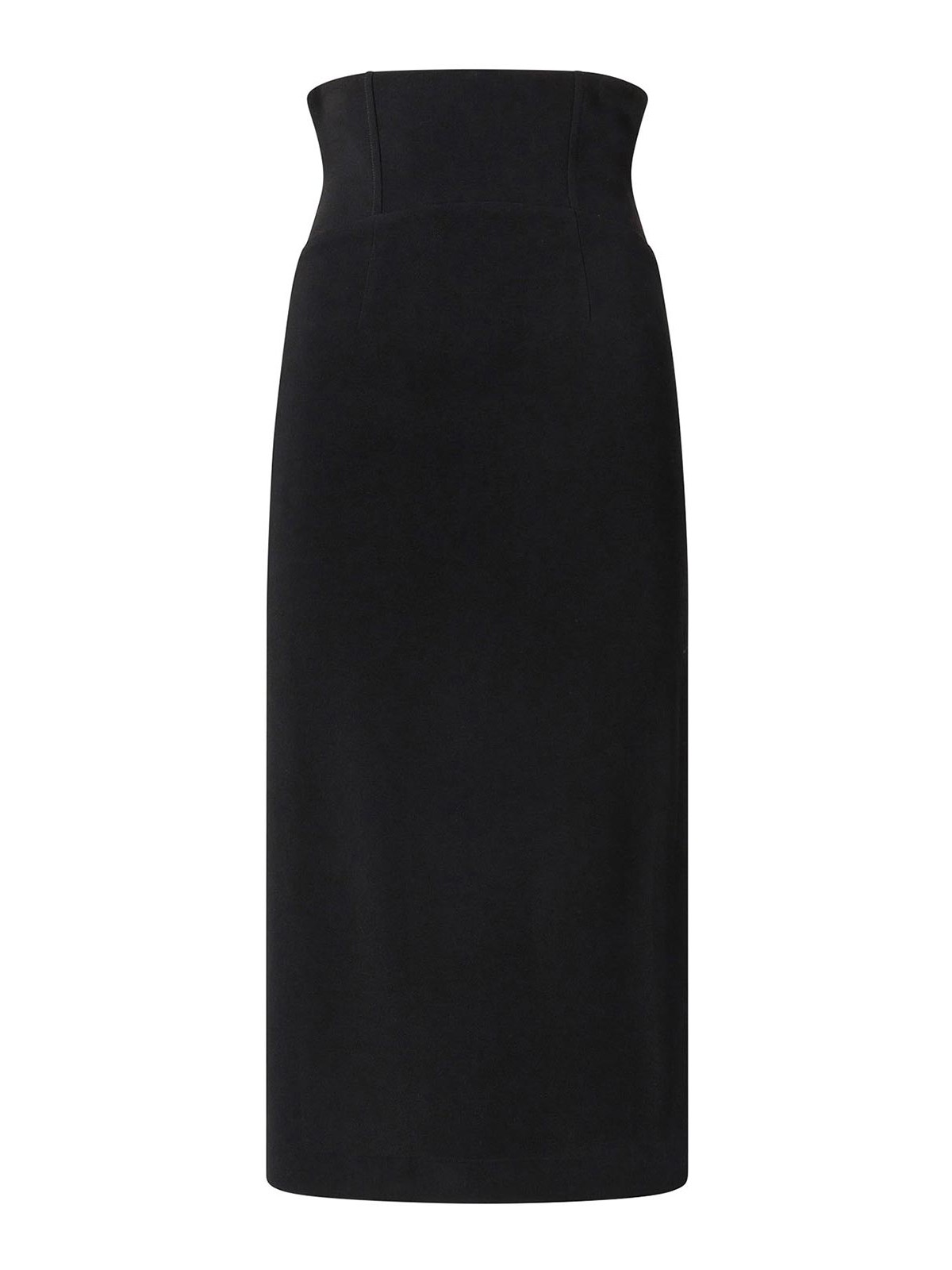 Midi skirt with bustier waist